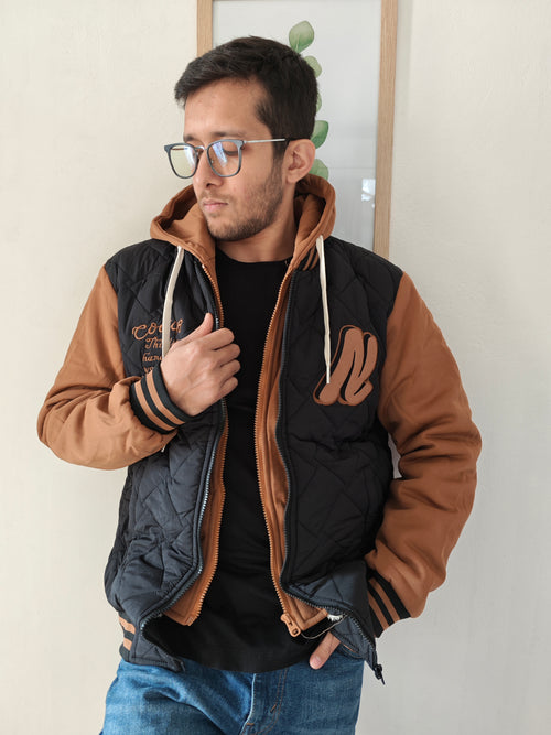 Dual Layer Hooded Jacket.