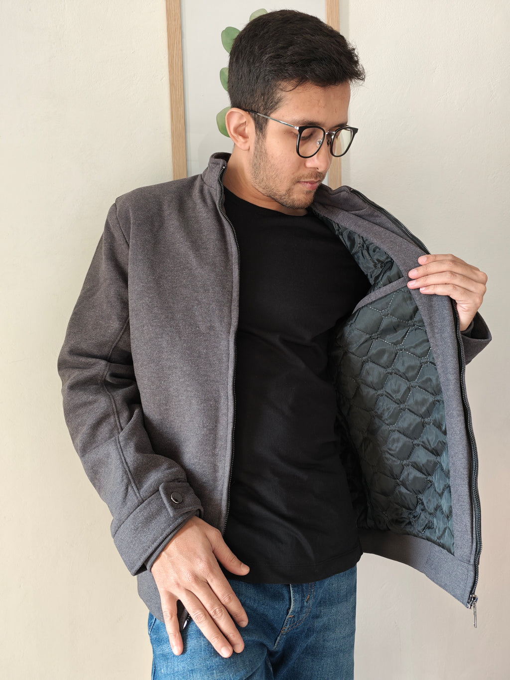 Modern Edge Stand Collar Jacket