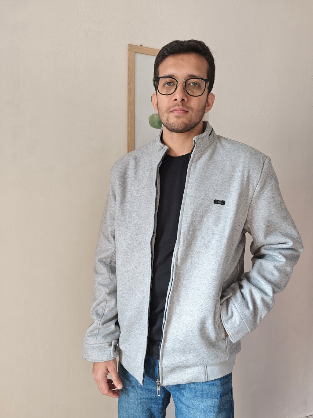 Modern Edge Stand Collar Jacket