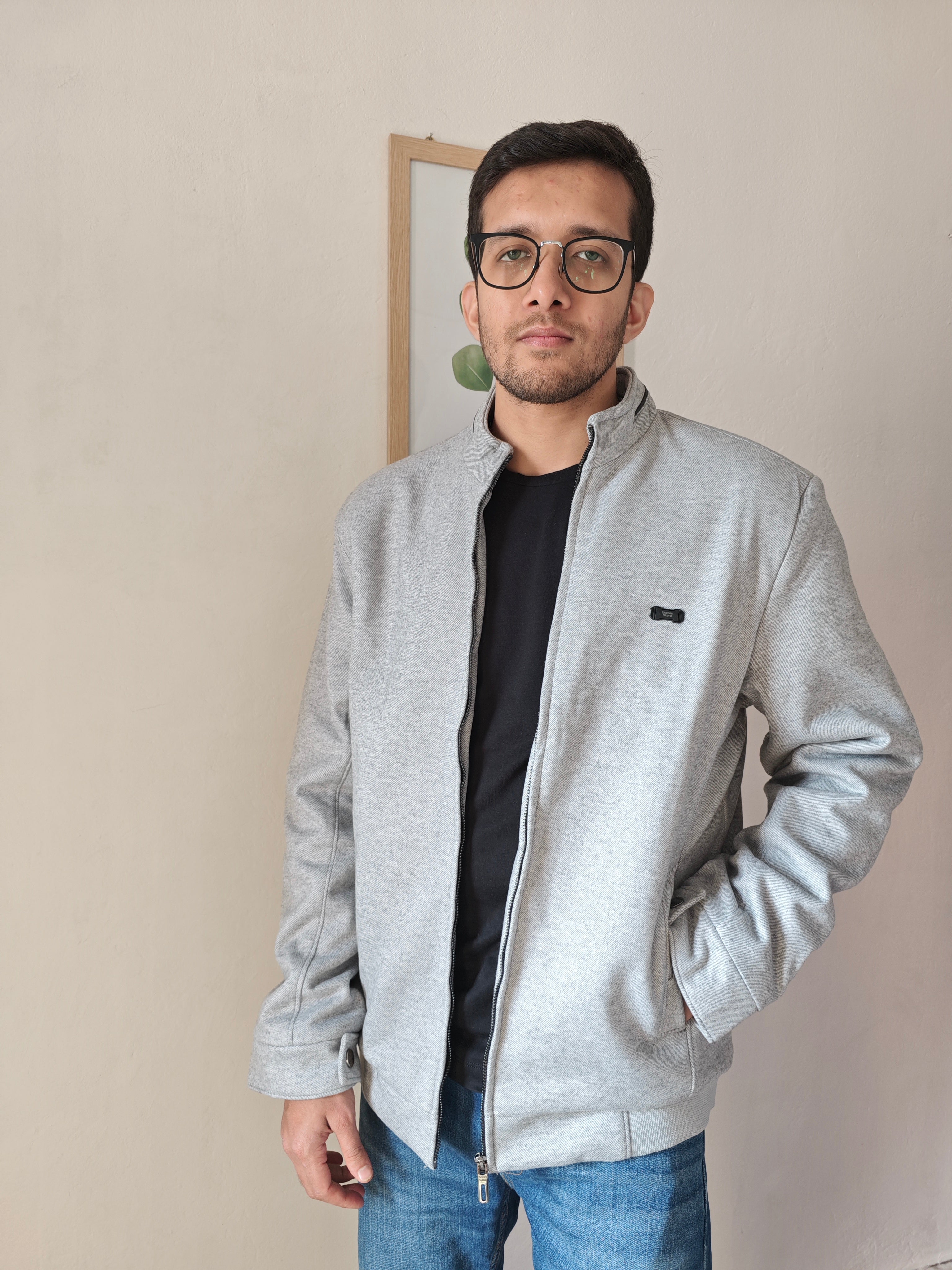 Modern Edge Stand Collar Jacket