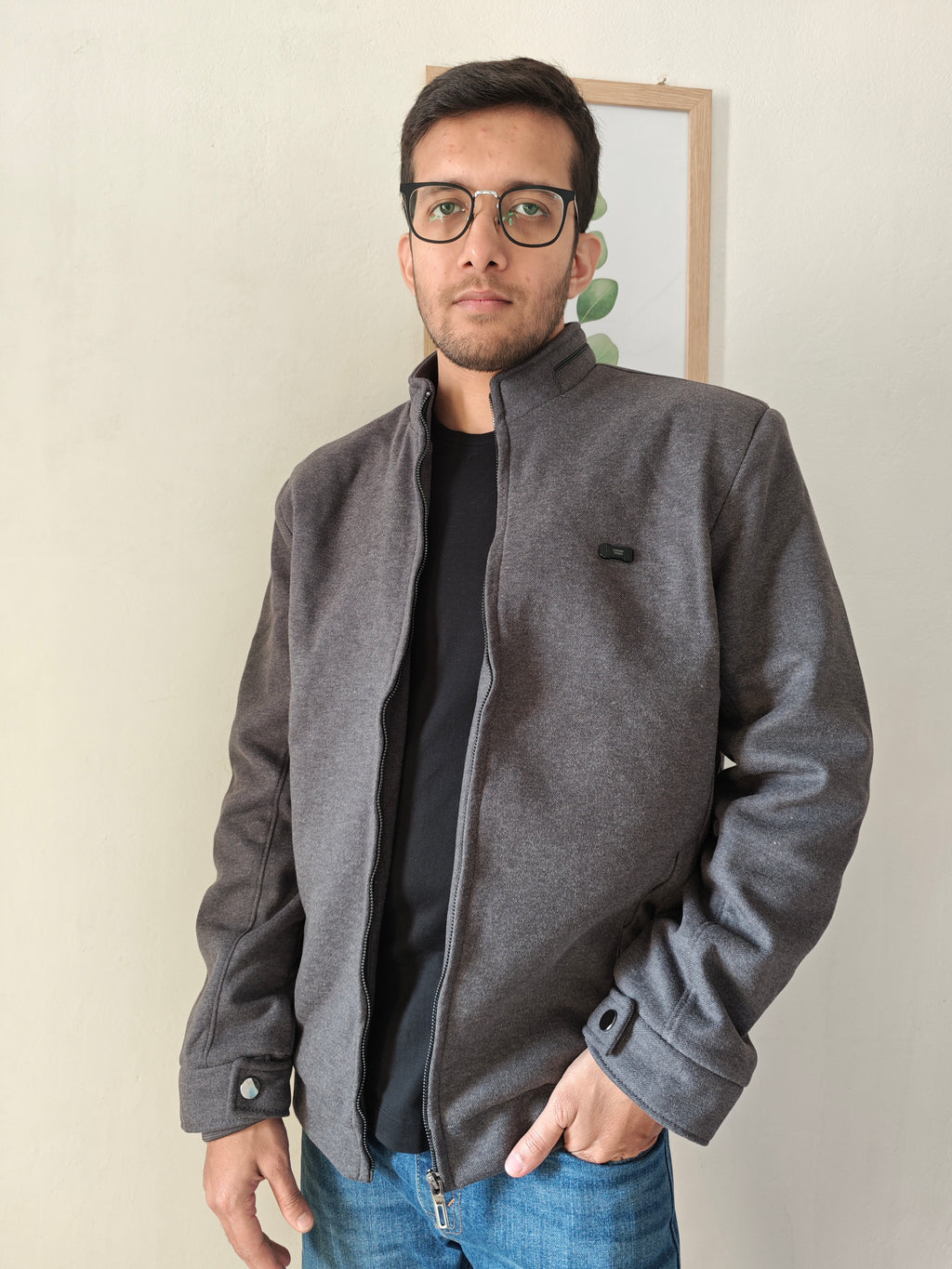 Modern Edge Stand Collar Jacket