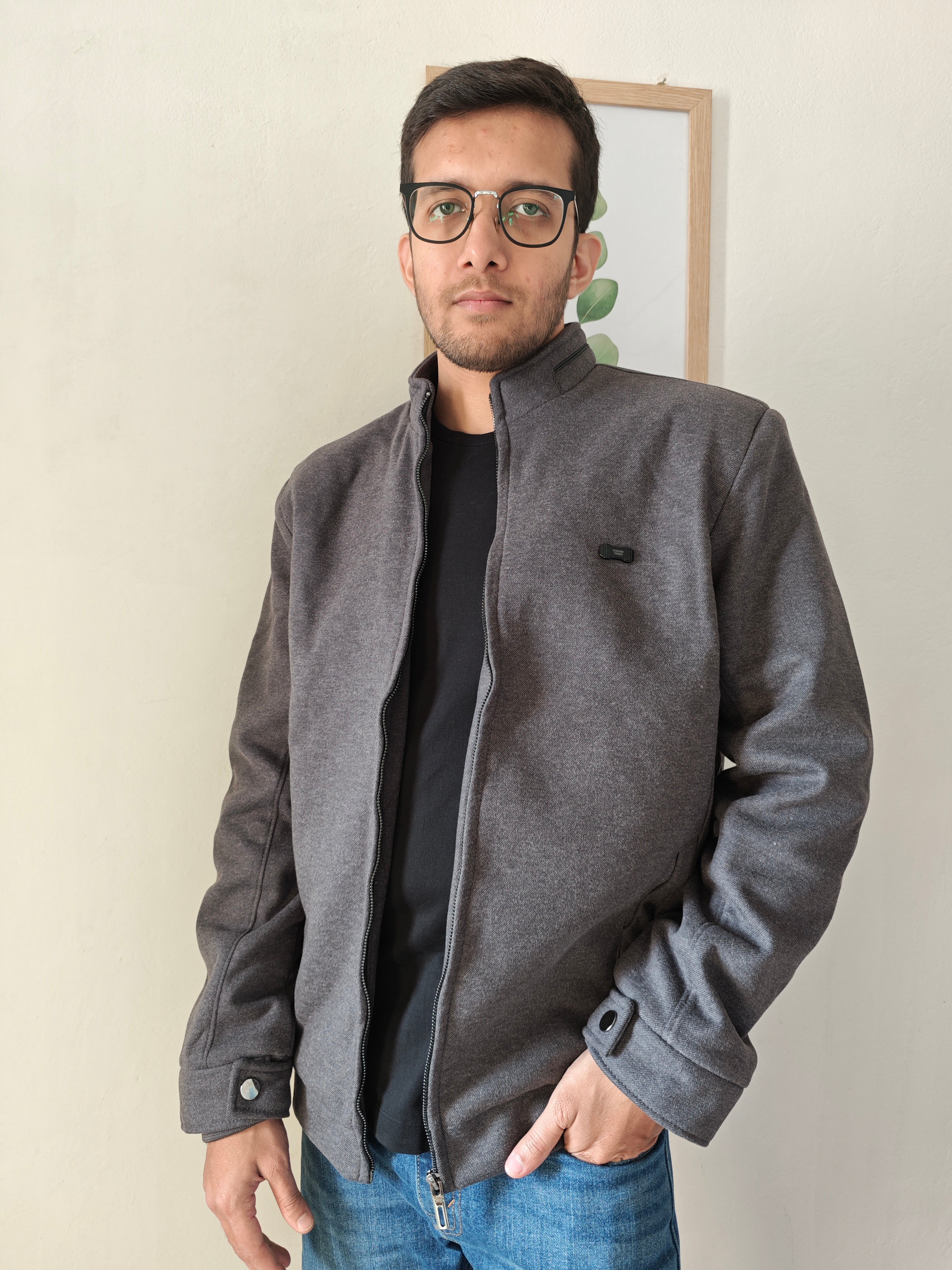 Modern Edge Stand Collar Jacket