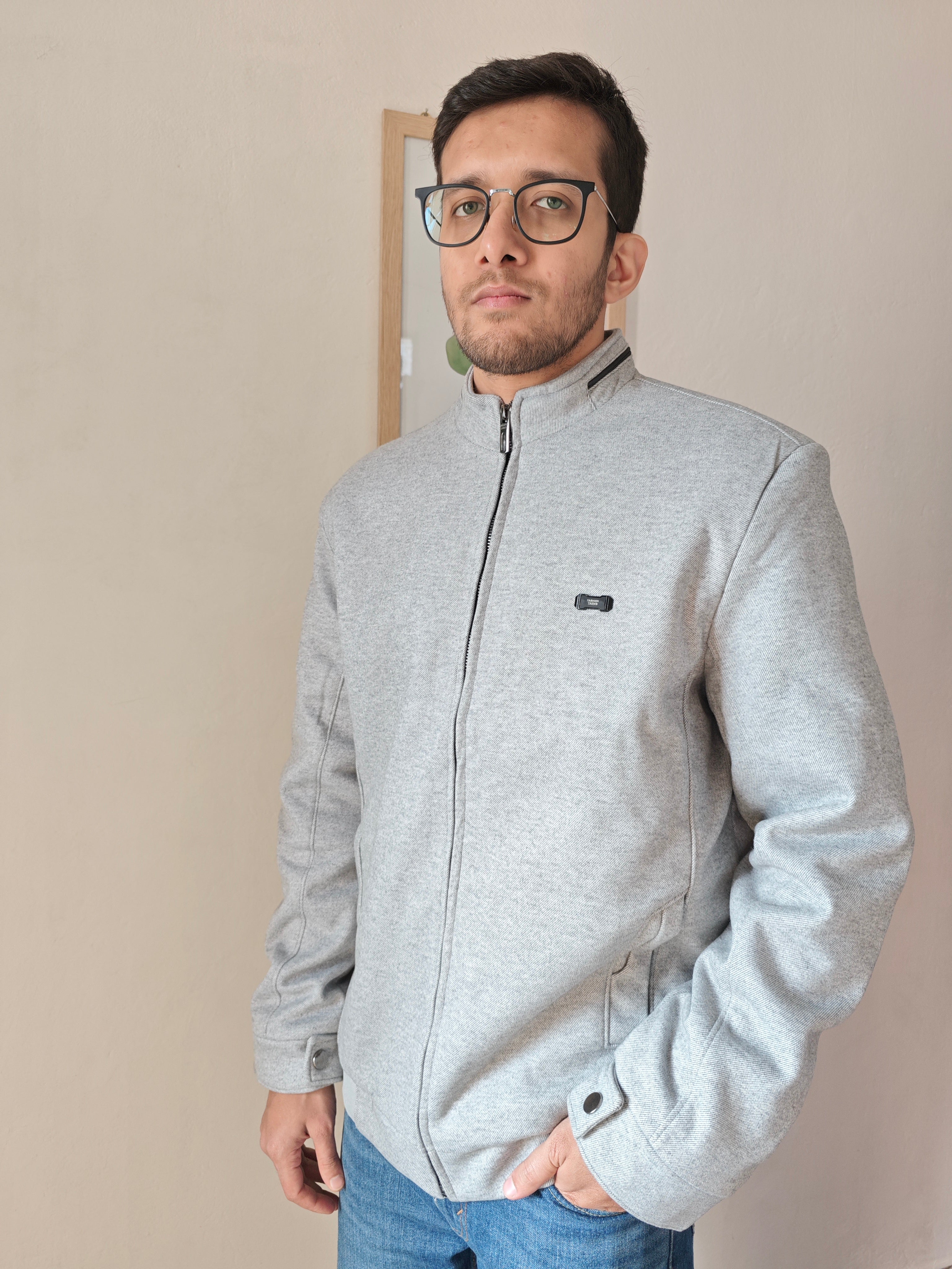 Modern Edge Stand Collar Jacket