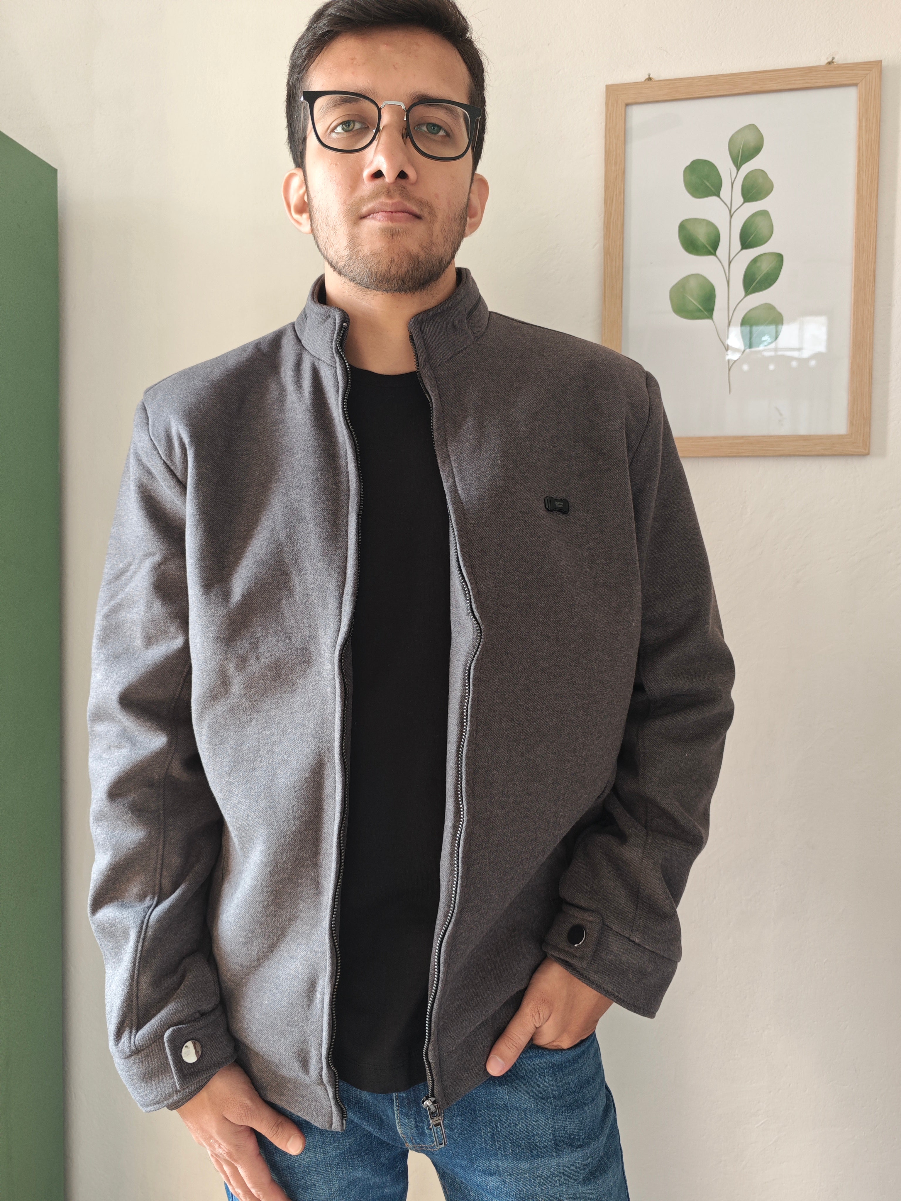 Modern Edge Stand Collar Jacket